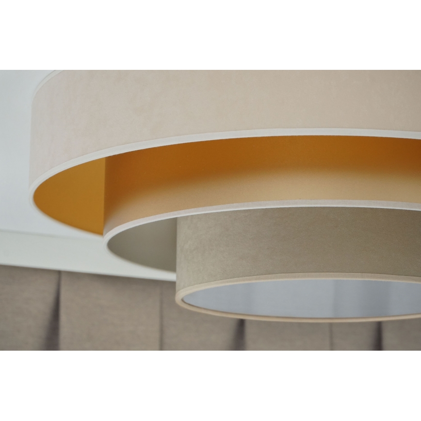 Duolla - LED lubinis šviestuvas LUNETA LED/26W/230V diametras 60 cm 4000K kreminė/auksas/smėlio spalva