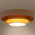 Duolla - LED lubinis šviestuvas LUNETA LED/26W/230V diametras 60 cm 4000K kreminė/auksas/smėlio spalva