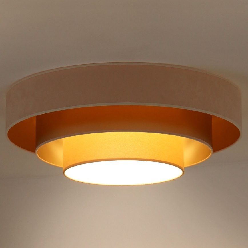 Duolla - LED lubinis šviestuvas LUNETA LED/26W/230V diametras 60 cm 4000K kreminė/auksas/smėlio spalva