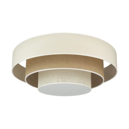 Duolla - LED lubinis šviestuvas LUNETA LED/26W/230V diametras 60 cm 4000K kreminė/ruda