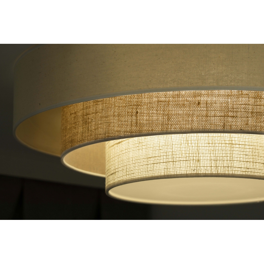 Duolla - LED lubinis šviestuvas LUNETA LED/26W/230V diametras 60 cm 4000K kreminė/ruda