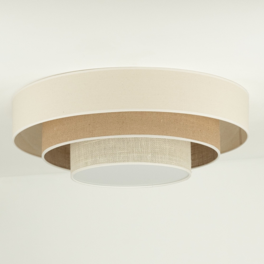 Duolla - LED lubinis šviestuvas LUNETA LED/26W/230V diametras 60 cm 4000K kreminė/ruda