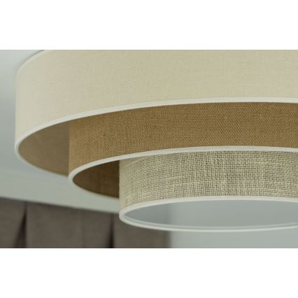 Duolla - LED lubinis šviestuvas LUNETA LED/26W/230V diametras 60 cm 4000K kreminė/ruda