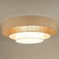 Duolla - LED lubinis šviestuvas LUNETA LED/26W/230V diametras 60 cm 4000K rotangas/smėlio spalva/ruda