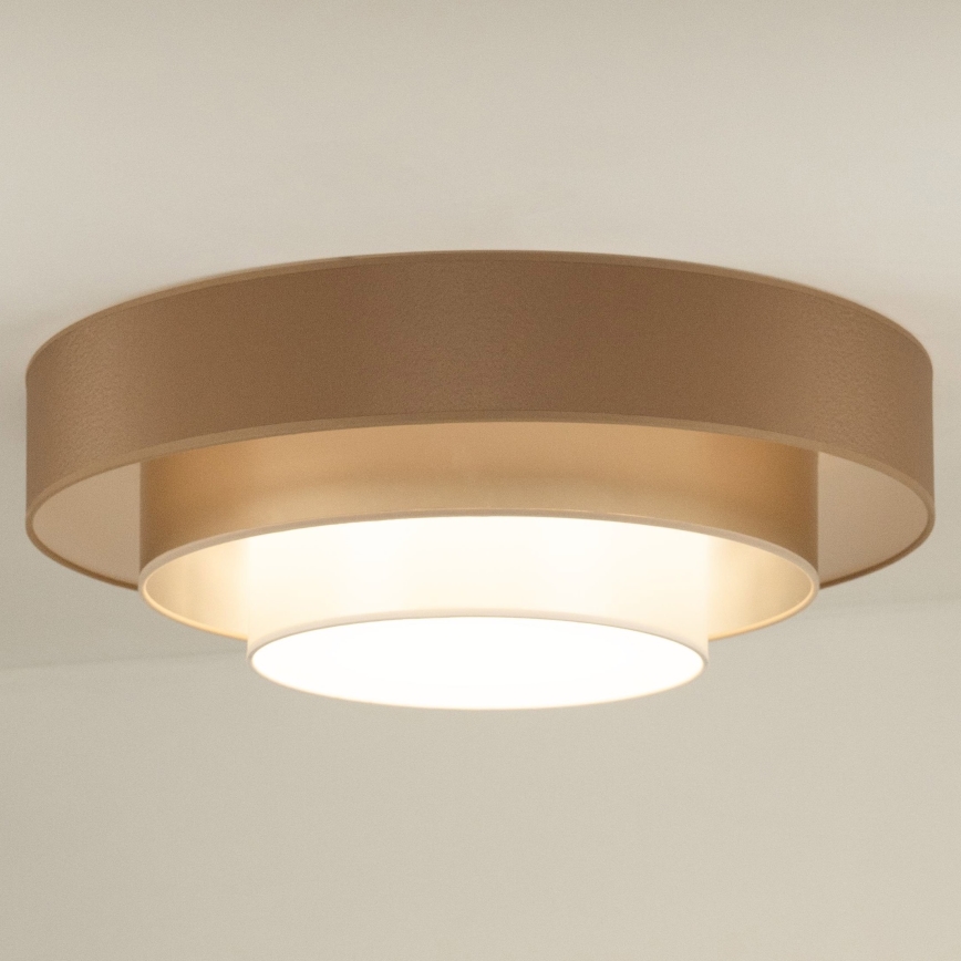 Duolla - LED lubinis šviestuvas LUNETA LED/26W/230V diametras 60 cm 4000K ruda/auksas/balta