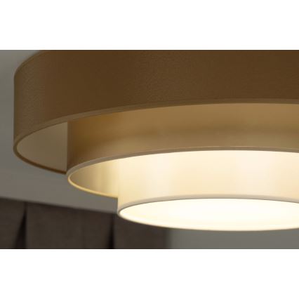 Duolla - LED lubinis šviestuvas LUNETA LED/26W/230V diametras 60 cm 4000K ruda/auksas/balta