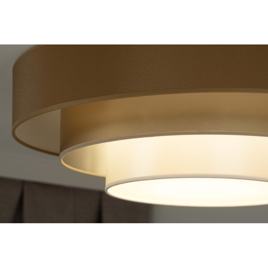 Duolla - LED lubinis šviestuvas LUNETA LED/26W/230V diametras 60 cm 4000K ruda/auksas/balta