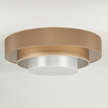 Duolla - LED lubinis šviestuvas LUNETA LED/26W/230V diametras 60 cm 4000K ruda/auksas/balta