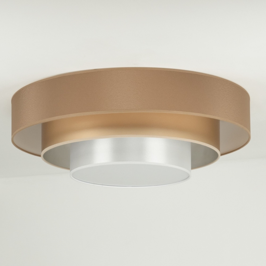 Duolla - LED lubinis šviestuvas LUNETA LED/26W/230V diametras 60 cm 4000K ruda/auksas/balta