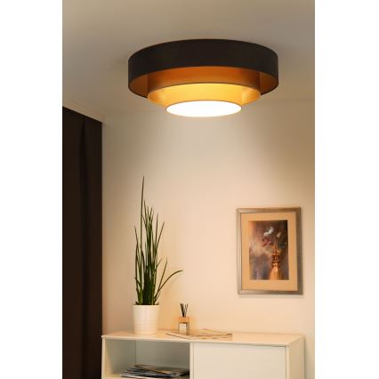 Duolla - LED lubinis šviestuvas LUNETA LED/26W/230V diametras 60 cm 4000K ruda/auksas/kreminė