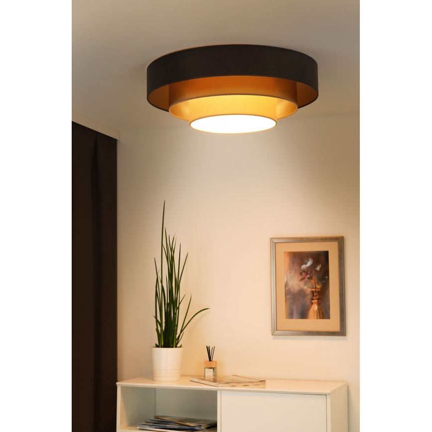 Duolla - LED lubinis šviestuvas LUNETA LED/26W/230V diametras 60 cm 4000K ruda/auksas/kreminė