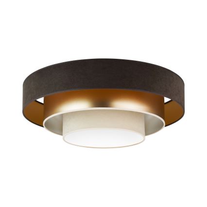 Duolla - LED lubinis šviestuvas LUNETA LED/26W/230V diametras 60 cm 4000K ruda/auksas/kreminė
