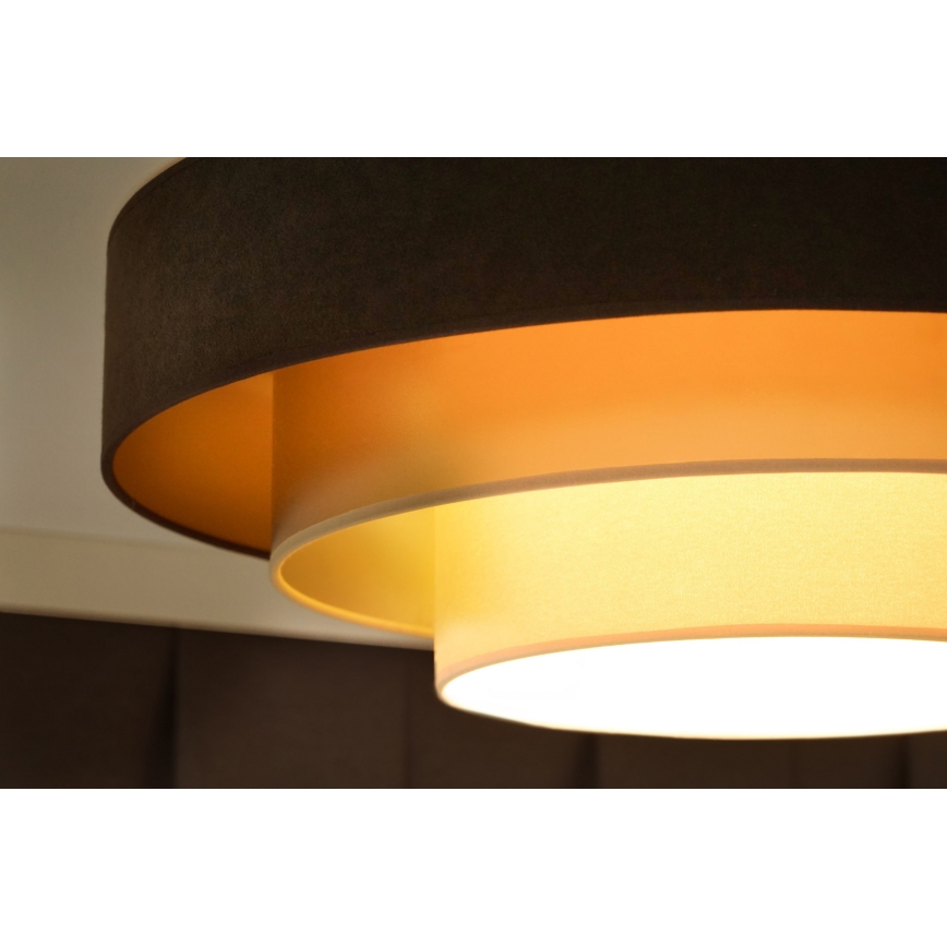 Duolla - LED lubinis šviestuvas LUNETA LED/26W/230V diametras 60 cm 4000K ruda/auksas/kreminė