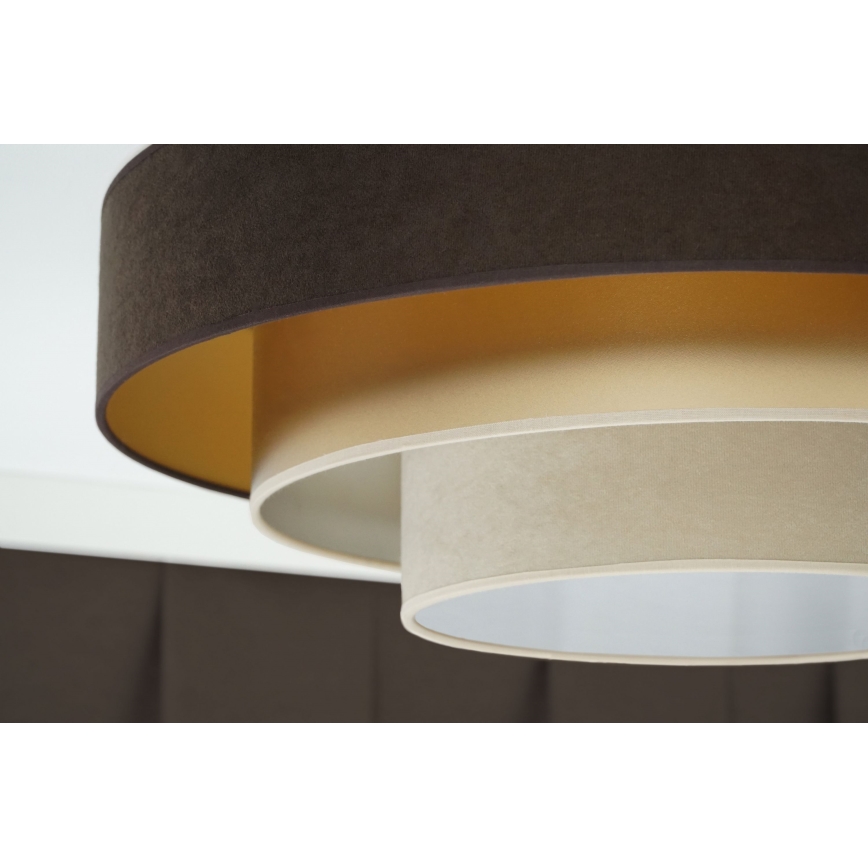 Duolla - LED lubinis šviestuvas LUNETA LED/26W/230V diametras 60 cm 4000K ruda/auksas/kreminė
