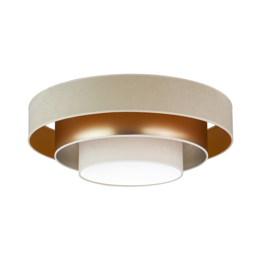 Duolla - LED lubinis šviestuvas LUNETA LED/26W/230V diametras 60 cm 4000K smėlio spalva/auksas/kreminė