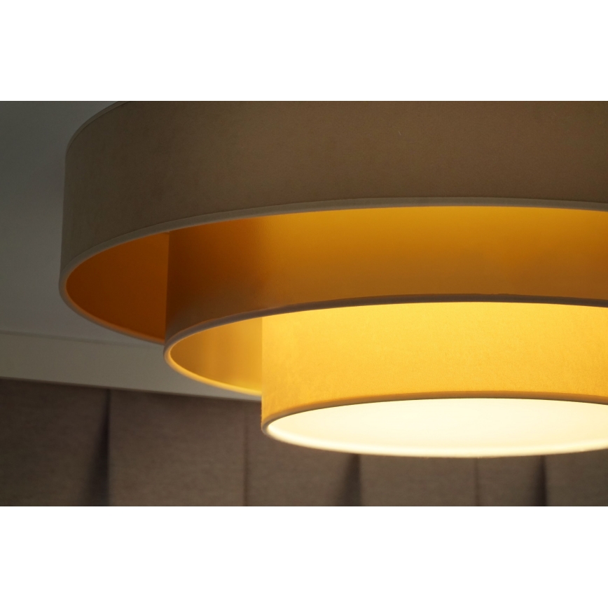 Duolla - LED lubinis šviestuvas LUNETA LED/26W/230V diametras 60 cm 4000K smėlio spalva/auksas/kreminė