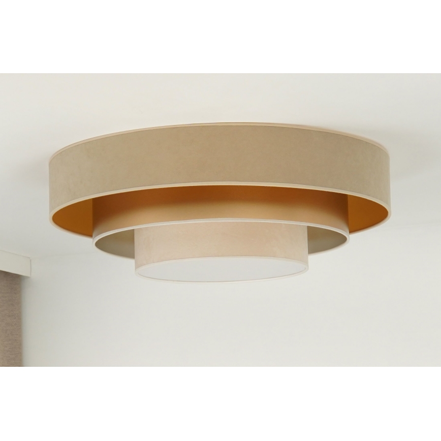 Duolla - LED lubinis šviestuvas LUNETA LED/26W/230V diametras 60 cm 4000K smėlio spalva/auksas/kreminė