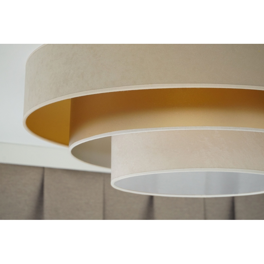 Duolla - LED lubinis šviestuvas LUNETA LED/26W/230V diametras 60 cm 4000K smėlio spalva/auksas/kreminė