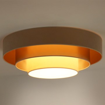 Duolla - LED lubinis šviestuvas LUNETA LED/26W/230V diametras 60 cm 4000K smėlio spalva/auksas/kreminė