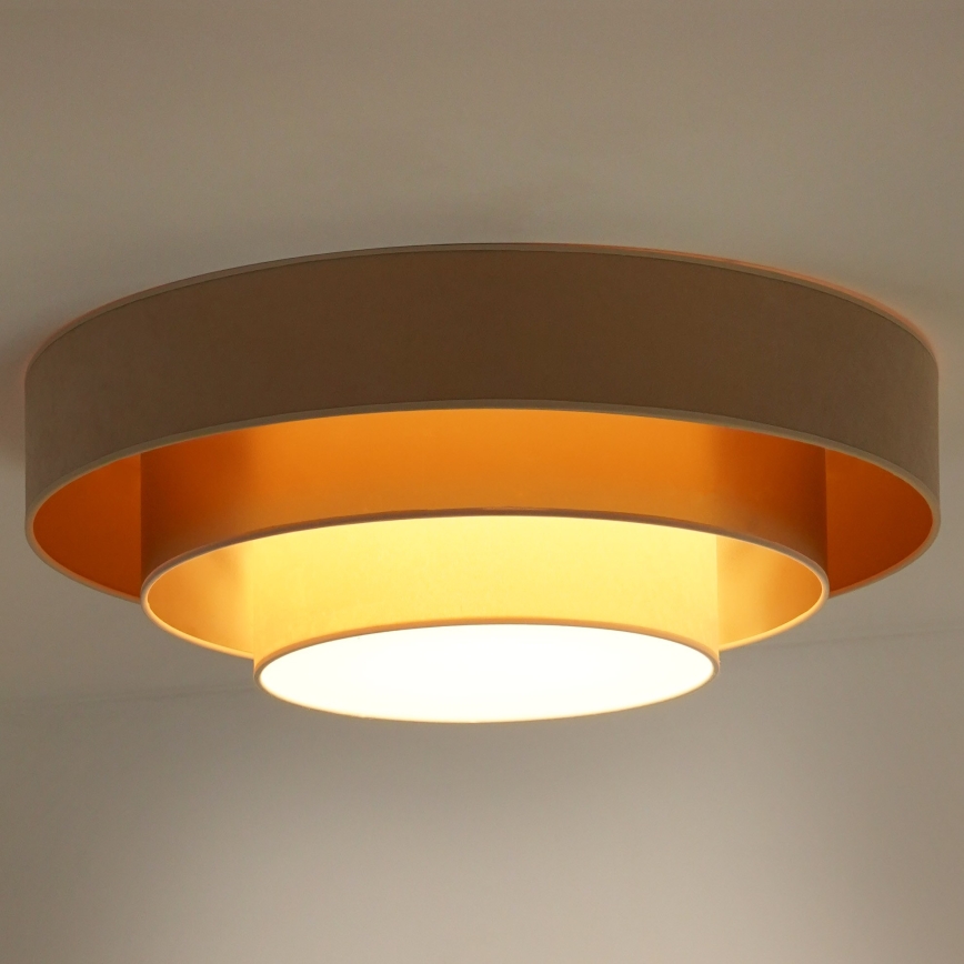 Duolla - LED lubinis šviestuvas LUNETA LED/26W/230V diametras 60 cm 4000K smėlio spalva/auksas/kreminė