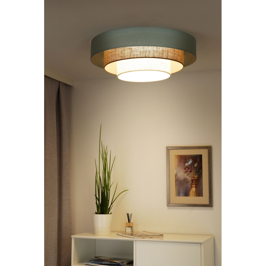 Duolla - LED lubinis šviestuvas LUNETA LED/26W/230V diametras 60 cm 4000K turkis/smėlio spalva/kreminė