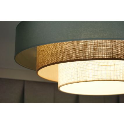 Duolla - LED lubinis šviestuvas LUNETA LED/26W/230V diametras 60 cm 4000K turkis/smėlio spalva/kreminė