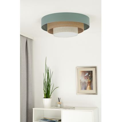 Duolla - LED lubinis šviestuvas LUNETA LED/26W/230V diametras 60 cm 4000K turkis/smėlio spalva/kreminė