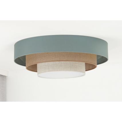 Duolla - LED lubinis šviestuvas LUNETA LED/26W/230V diametras 60 cm 4000K turkis/smėlio spalva/kreminė