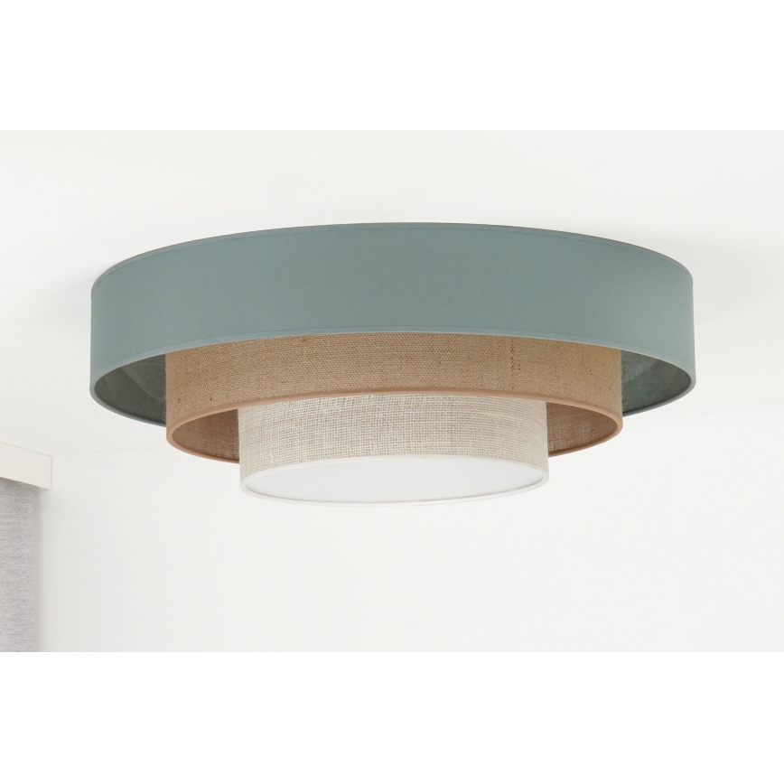 Duolla - LED lubinis šviestuvas LUNETA LED/26W/230V diametras 60 cm 4000K turkis/smėlio spalva/kreminė