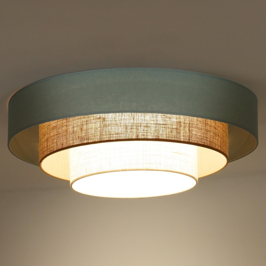 Duolla - LED lubinis šviestuvas LUNETA LED/26W/230V diametras 60 cm 4000K turkis/smėlio spalva/kreminė