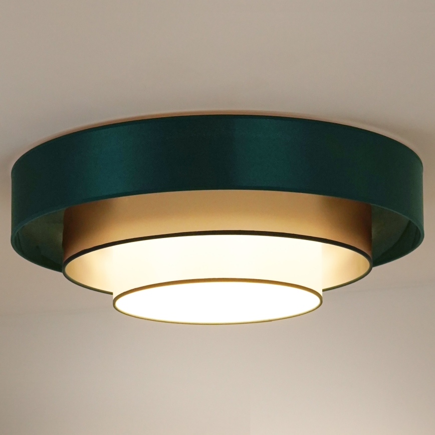 Duolla - LED lubinis šviestuvas LUNETA LED/26W/230V diametras 60 cm 4000K žalia/auksas/balta