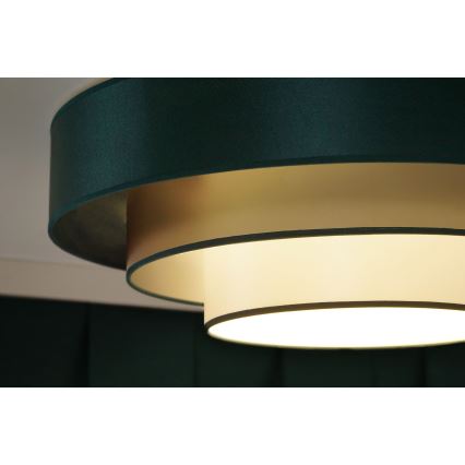 Duolla - LED lubinis šviestuvas LUNETA LED/26W/230V diametras 60 cm 4000K žalia/auksas/balta