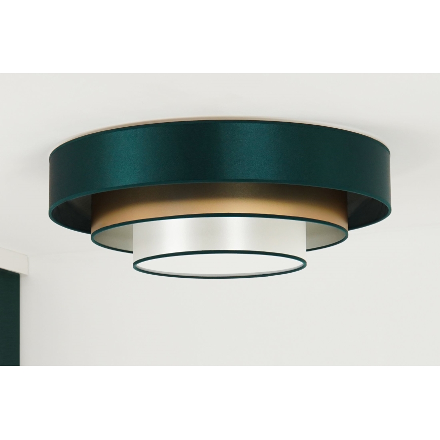 Duolla - LED lubinis šviestuvas LUNETA LED/26W/230V diametras 60 cm 4000K žalia/auksas/balta