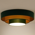 Duolla - LED lubinis šviestuvas LUNETA LED/26W/230V diametras 60 cm 4000K žalia/auksas
