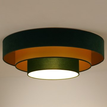 Duolla - LED lubinis šviestuvas LUNETA LED/26W/230V diametras 60 cm 4000K žalia/auksas
