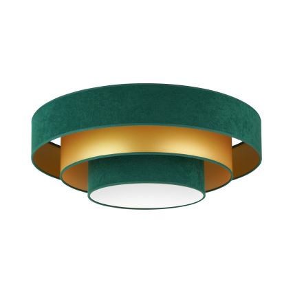 Duolla - LED lubinis šviestuvas LUNETA LED/26W/230V diametras 60 cm 4000K žalia/auksas