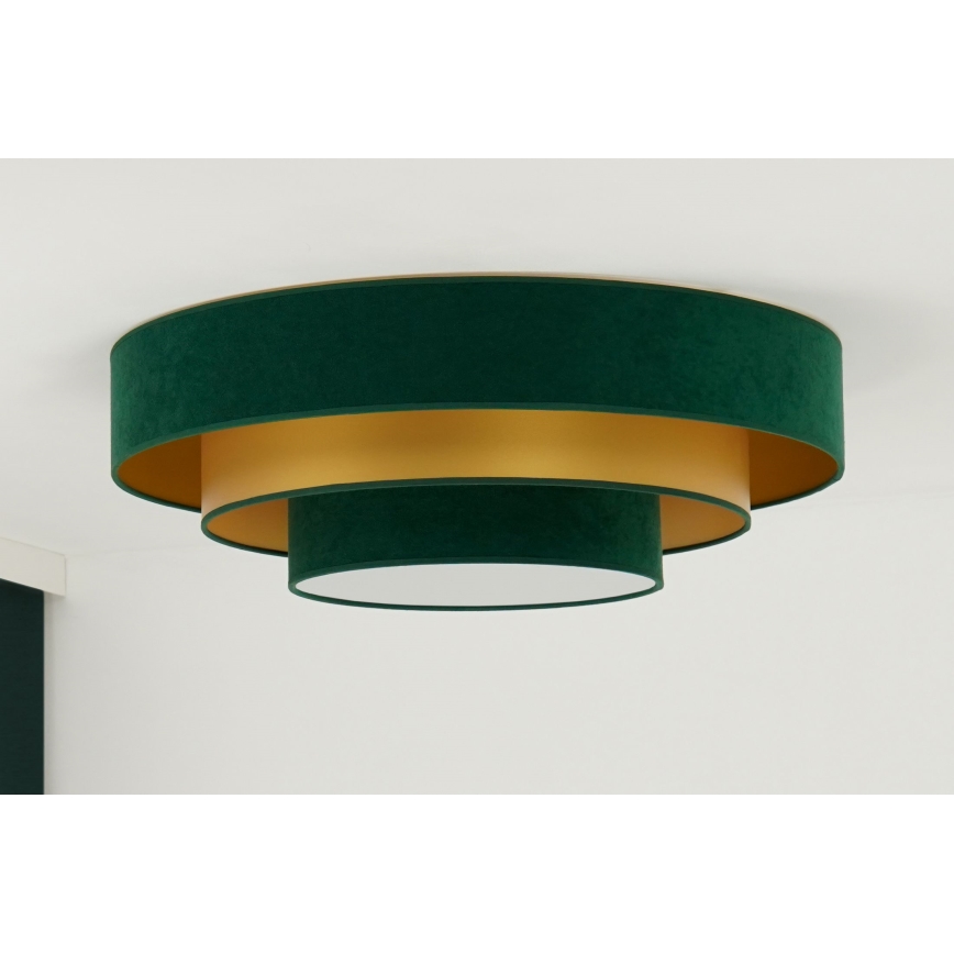 Duolla - LED lubinis šviestuvas LUNETA LED/26W/230V diametras 60 cm 4000K žalia/auksas