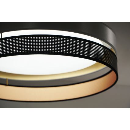 Duolla - LED lubinis šviestuvas ROLLER DUO SHINY LED/24W/230V diametras 45 cm sidabras/juoda