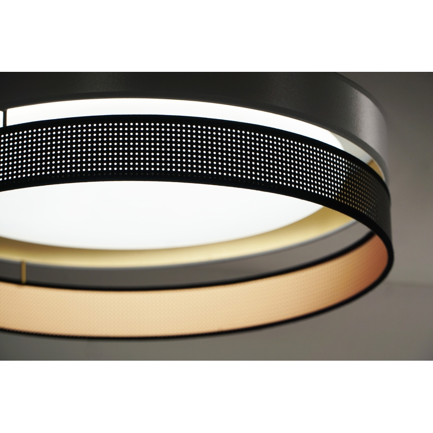 Duolla - LED lubinis šviestuvas ROLLER DUO SHINY LED/24W/230V diametras 45 cm sidabras/juoda