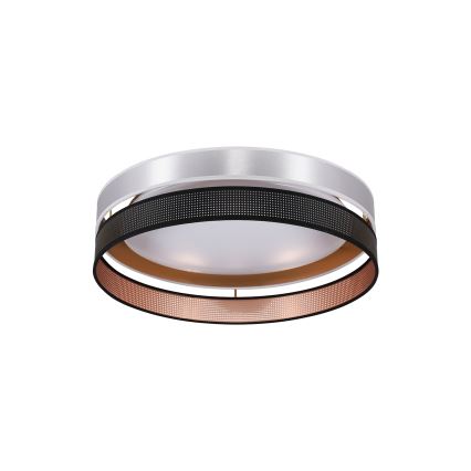 Duolla - LED lubinis šviestuvas ROLLER DUO SHINY LED/24W/230V diametras 45 cm sidabras/juoda