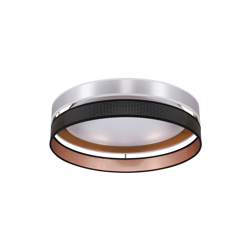 Duolla - LED lubinis šviestuvas ROLLER DUO SHINY LED/24W/230V diametras 45 cm sidabras/juoda