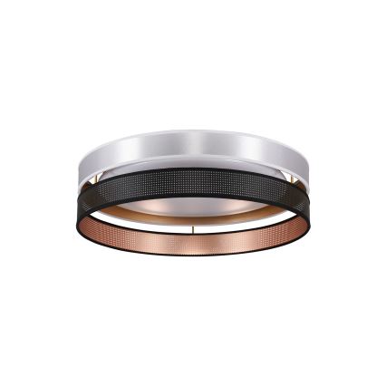 Duolla - LED lubinis šviestuvas ROLLER DUO SHINY LED/24W/230V diametras 45 cm sidabras/juoda