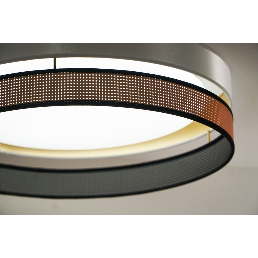 Duolla - LED lubinis šviestuvas ROLLER DUO SHINY LED/24W/230V diametras 45 cm balta/varis