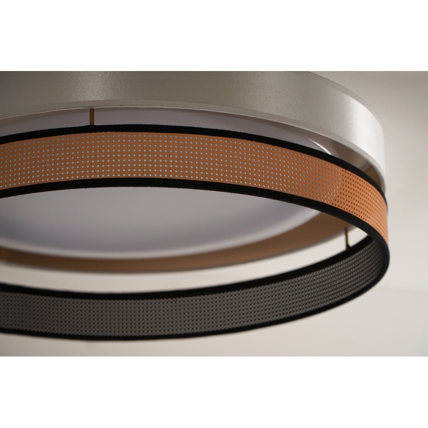 Duolla - LED lubinis šviestuvas ROLLER DUO SHINY LED/24W/230V diametras 45 cm balta/varis