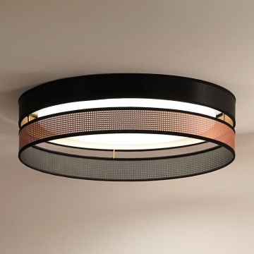 Duolla - LED lubinis šviestuvas ROLLER DUO SHINY LED/24W/230V diametras 45 cm juoda/varis