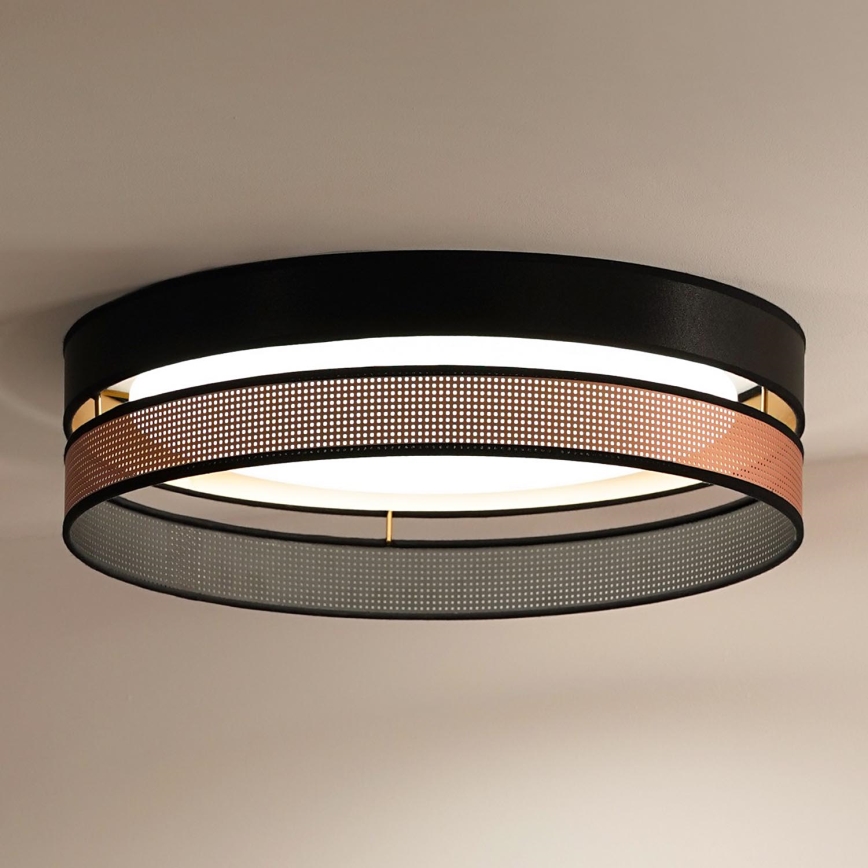 Duolla - LED lubinis šviestuvas ROLLER DUO SHINY LED/24W/230V diametras 45 cm juoda/varis