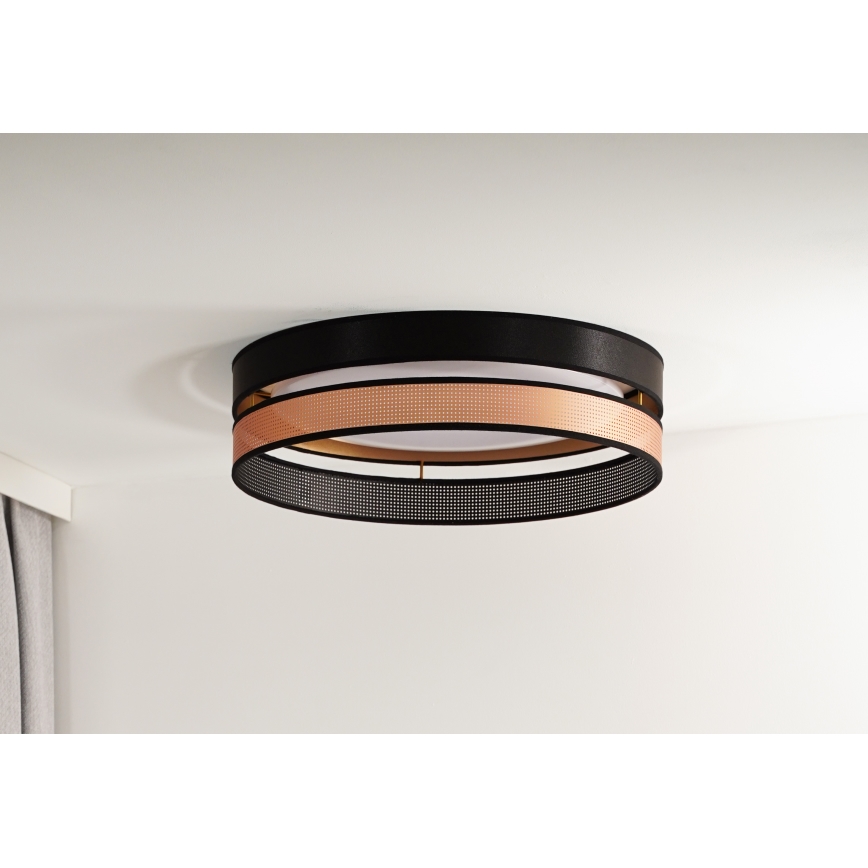 Duolla - LED lubinis šviestuvas ROLLER DUO SHINY LED/24W/230V diametras 45 cm juoda/varis