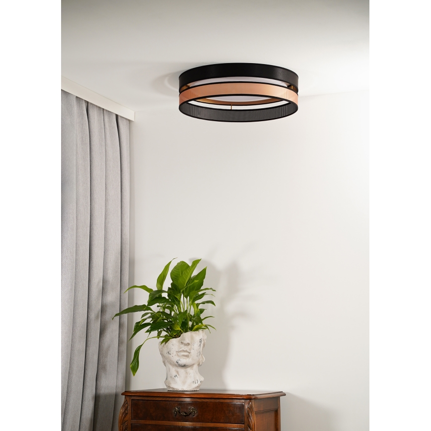 Duolla - LED lubinis šviestuvas ROLLER DUO SHINY LED/24W/230V diametras 45 cm juoda/varis