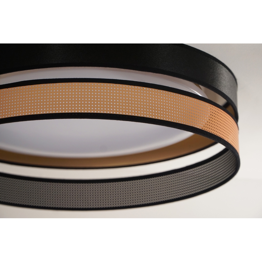 Duolla - LED lubinis šviestuvas ROLLER DUO SHINY LED/24W/230V diametras 45 cm juoda/varis