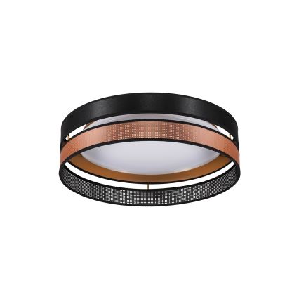Duolla - LED lubinis šviestuvas ROLLER DUO SHINY LED/24W/230V diametras 45 cm juoda/varis